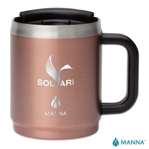 Manna 14 oz. Boulder Stainless Steel Camping Mug w/ Handle-3